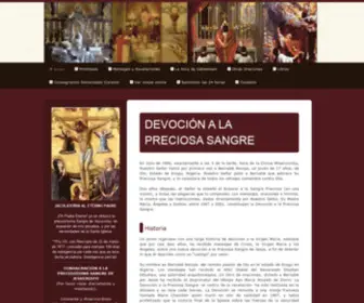 Devocionpreciosasangre.com(Historia de la Devoción a la Preciosisima Sangre) Screenshot