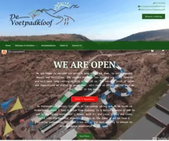 Devoetpadkloof.co.za(De Voetpadkloof) Screenshot