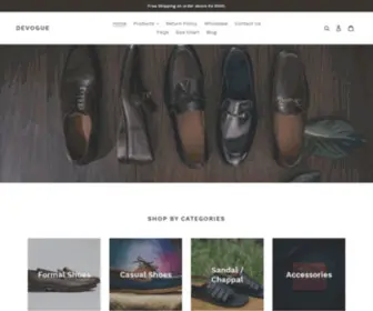 DevogueStore.com(Luxury and Comfort) Screenshot