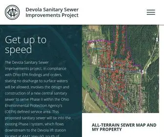 Devolaimprovement.com(Devola Sanitary Sewer Improvements Project) Screenshot