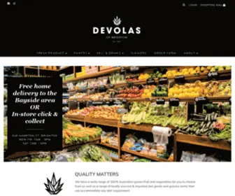 Devolas.com.au(Devolas of Brighton VIC) Screenshot