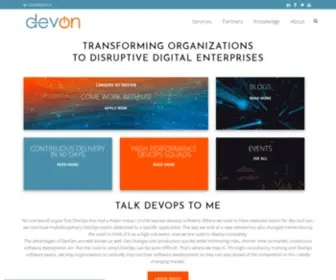 Devon.global(Transforming organizations to disruptive digital enterprises) Screenshot