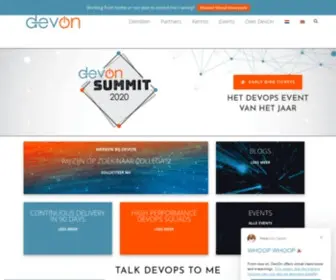 Devon.nl(Transforming organizations to disruptive digital enterprises) Screenshot