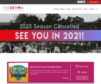 Devonamphitheater.com(The Devon Lakeshore Amphitheater) Screenshot