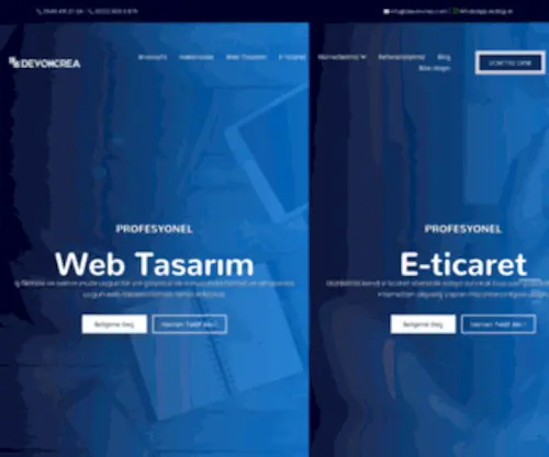 Devoncrea.com(Devoncrea Web Tasarım) Screenshot