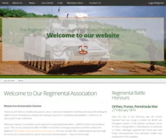 Devondorsetregiment.co.uk(The Regimental Association of the Devonshire and Dorset Regiment) Screenshot