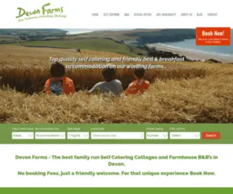 Devonfarms.co.uk(Devon Farms and Country Stays) Screenshot