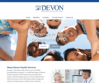 Devonhealth.com(Preferred Provider Organization (PPO)) Screenshot