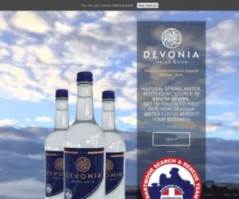 Devoniawater.co.uk(Fine spring water from South Devon) Screenshot