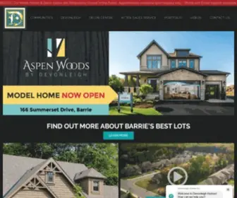 Devonleighhomes.com(New Home Builder) Screenshot