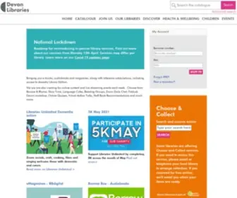 Devonlibraries.org.uk(Devon) Screenshot