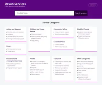 Devonservices.org.uk(Devon Services) Screenshot