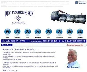 Devonshireandson.co.uk(Paving and driveway company serving Berkshire & Bucks) Screenshot