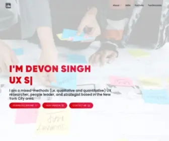 Devonsingh.com(Devon Singh) Screenshot