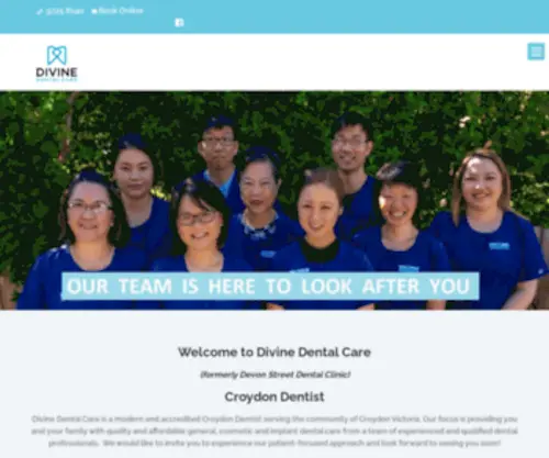 Devonstreetdental.com(Divine Dental Care (formerly Devon Street Dental Clinic)) Screenshot