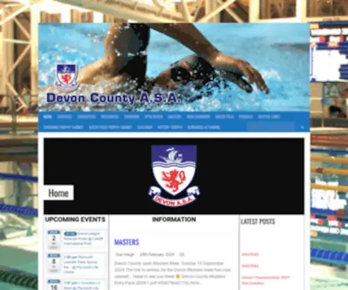 Devonswimming.org.uk(Devon County ASA) Screenshot
