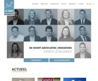 Devoort.nl(Advocatenkantoor De Voort Advocaten) Screenshot