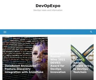 Devopexpo.com(DevOps news and information) Screenshot