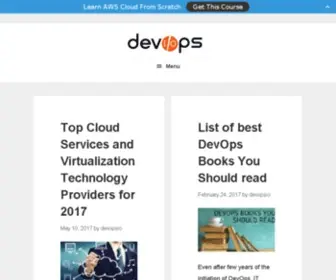 Devopsio.com(Development & Operations Share Blog) Screenshot