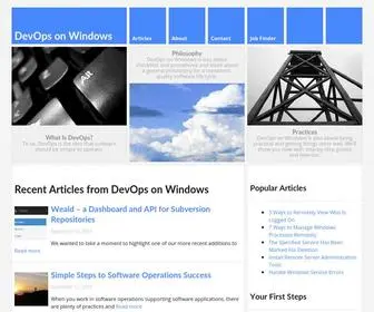 Devopsonwindows.com(DevOps on Windows) Screenshot