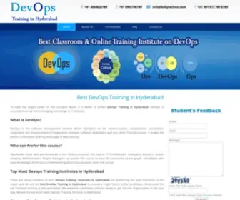 Devopstraininginhyderabad.com(DevOps Training in Hyderabad) Screenshot