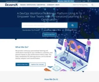 Devopsu.org(DevOpsinstitute.io encorporates Workforce Readiness Platform) Screenshot