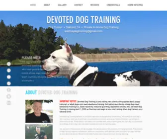 Devoted-Dog.com(Devoted Dog Training) Screenshot