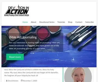 Devotioninaction.com(Devotion in Action) Screenshot