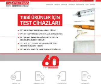 Devotrans.com(DVT Kalite Kontrol Test Cihazlar) Screenshot