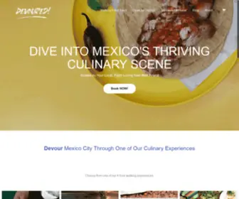 Devoured.com.mx(Food Tours) Screenshot