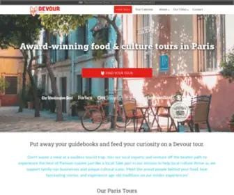 Devourparisfoodtours.com(Devour Tours) Screenshot