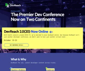 Devreach.com(The Premier Dev Conference) Screenshot