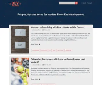 Devrecipes.net(Dev Recipes) Screenshot