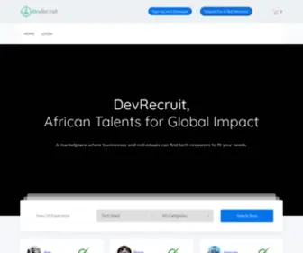 Devrecruit.tech(DevRecruit matches verified tech) Screenshot