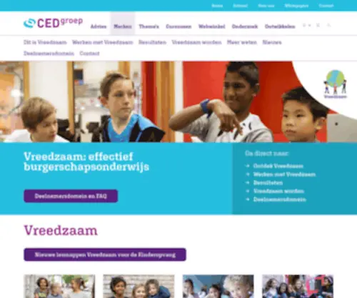 Devreedzameschool.nl(Vreedzaam) Screenshot