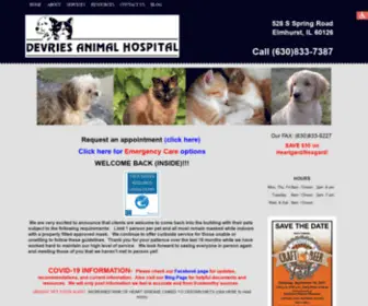 Devriesanimalhospital.com(DeVries Animal Hospital) Screenshot