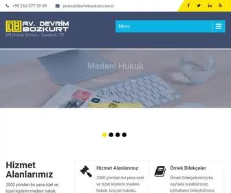 Devrimbozkurt.av.tr(DB Hukuk &amp; Danışmanlık) Screenshot