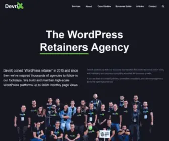 Devrix.com(The WordPress Retainers Agency) Screenshot