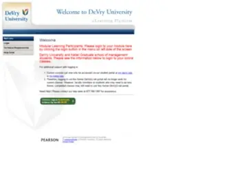 Devryu.net(DeVry University) Screenshot