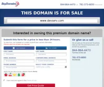 Devserv.com(This domain may be for sale) Screenshot