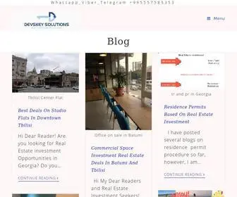 Devskey.com(We help you to invest in Georgia. Start Business in Georgia or buy real estate. Our Team) Screenshot