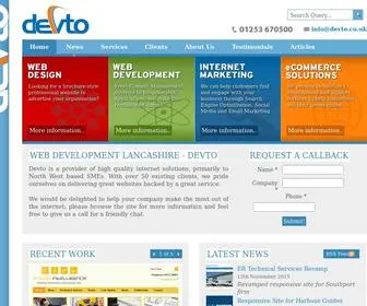 Devto.co.uk(Web Development Lancashire) Screenshot