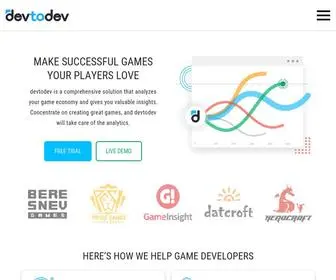 Devtodev.com(Analytics for app and game developers) Screenshot