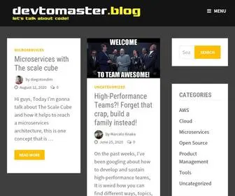 Devtomaster.blog(Let's talk about code) Screenshot