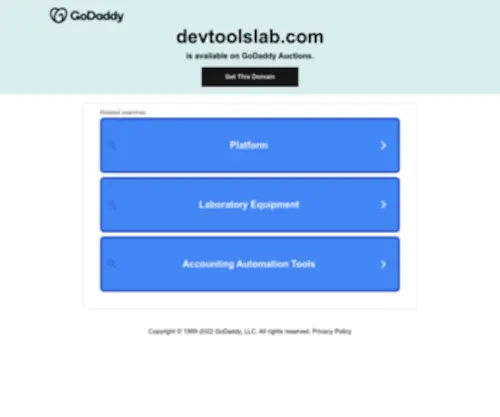 Devtoolslab.com(Devtoolslab) Screenshot