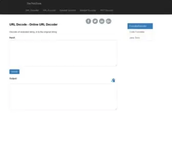 Devtoolzone.com(URL Decode) Screenshot