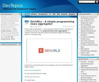 Devtopics.com(Devtopics) Screenshot