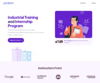 Devtown.in(Full Stack Web Development) Screenshot