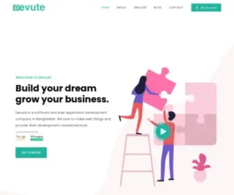 Devute.com(Structured Software Development Company) Screenshot