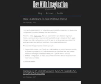 DevWithimagination.com(Dev With Imagination) Screenshot